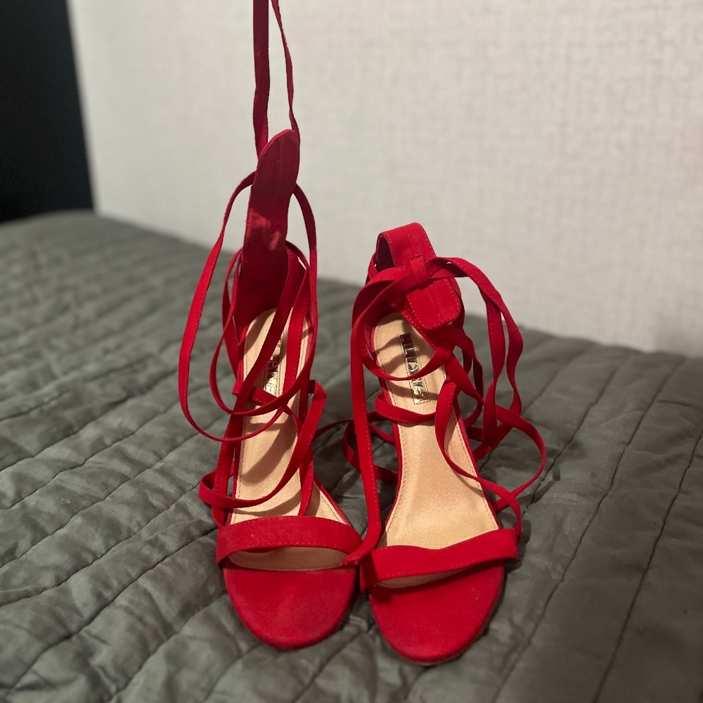 Red Strapped Heels